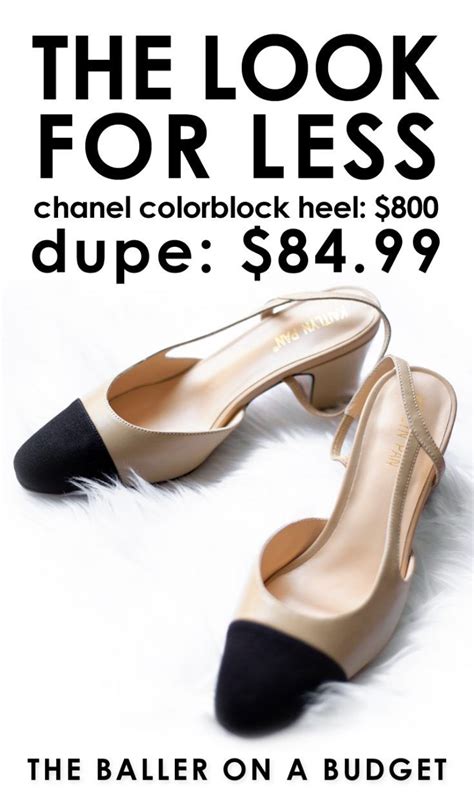 chanel dupe shoes amazon|chanel knock off shoes.